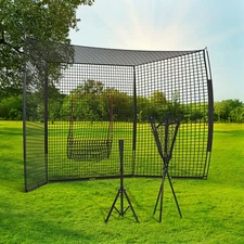 Extra Large Softball Baseball Net, Hitting Net, Tee & Caddy
