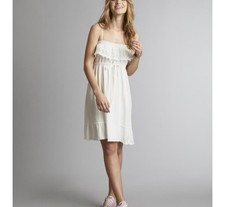 Odd Molly Anthropologie Singoala-La Mini Dress Lace White Sleeveless S-1 205402