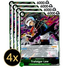 4x Trafalgar Law OP13 One Piece Foil Playset NM #OP13-031