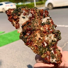 452G Natural Garnet with rock Gorgeous rough raw Crystal Mineral Specimen