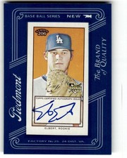 SCOTT ELBERT ON CARD AUTO 2009 Topps 206 Piedmont Mini Framed DODGERS SP