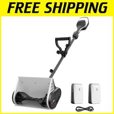 Powerful 2 x 20V Battery Snow Shovel 12-Inch Clearing Width