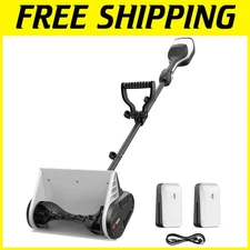 Powerful 2 x 20V Battery Snow Shovel 12-Inch Clearing Width