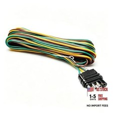 25ft 4 Wire 4-flat Trailer Light Wiring Harness Extension Kit Trailer 25ft