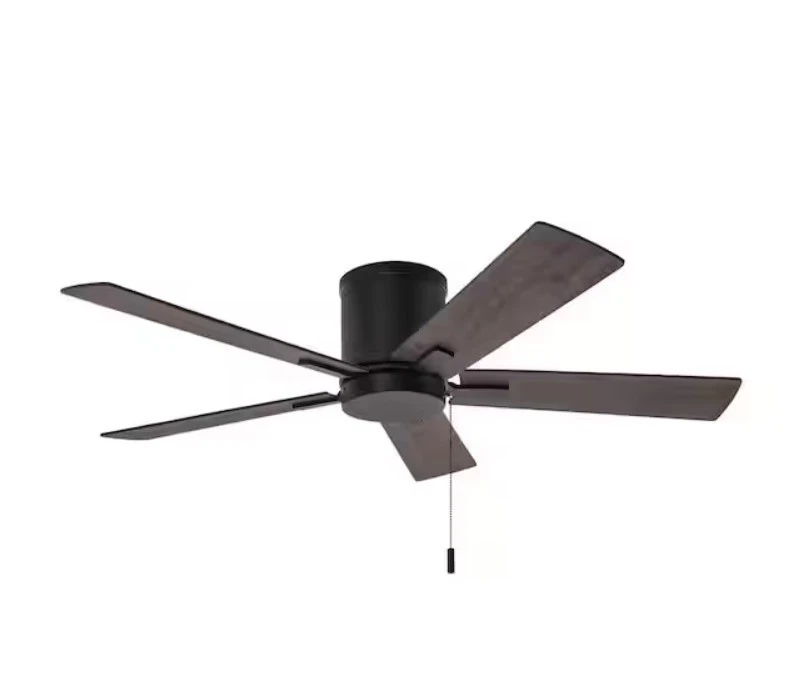 Hampton Bay Grantway 48 in. Indoor/Covered Matte Black Low Profile Ceiling Fan - Image 3 of 4