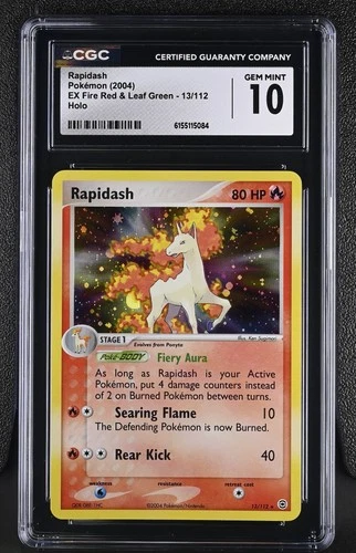 Pokemon Rapidash EX Fire Red & Leaf Green 13/112 Holo CGC 10 Gem Mint