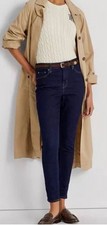 NWT Lauren Ralph Lauren Women's SZ 8 Classic Skinny Curvy Blue Jeans
