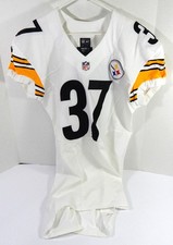 2014 Pittsburgh Steelers #37 Game Issued White Jersey 44 DP48963
