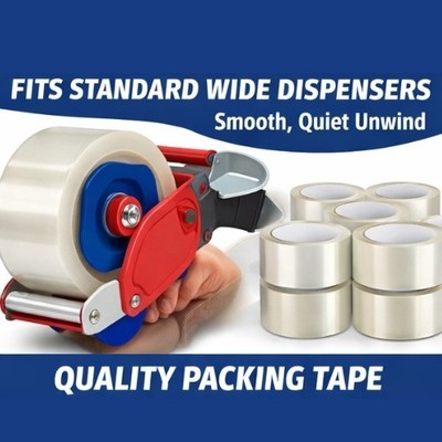 75 mm transparentes Packband extra breit stark Paketkarton Dichtband 1-72 Rollen