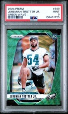 2024 PANINI PRIZM GREEN WAVE #349 JEREMIAH TROTTER JR. PSA 9
