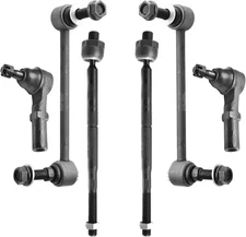 ASTARPRO 6pcs Tie Rods Inner And Outer Complete Kit Sway Bar Links... 
