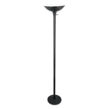 Alera LMPF52B Torchier Floor Lamp, 2 Prong, 72"high, Black