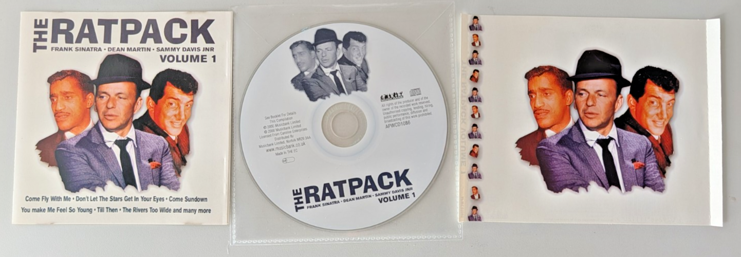 Rat Pack Vol. 1 Frank Sinatra, Dean Martin, Sammy Davis 2000 CD NO CASE