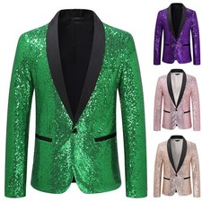 Abschlussballanzug Blazer Acetatfaser Glänzend Leichte Dehnung Leistungskleid