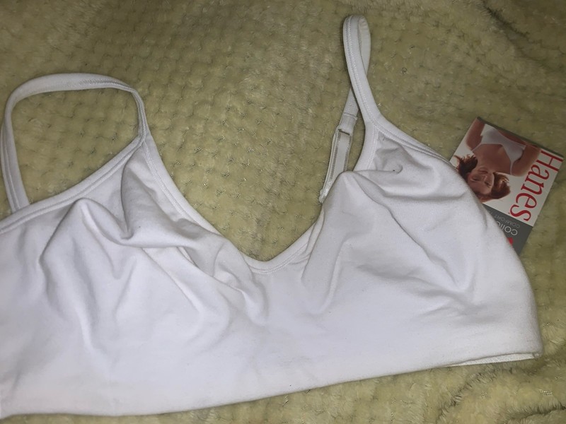 Hanes Comfort Tee Wireless Bra Size 36C
