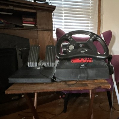 Thrustmaster Racing Wheel and Pedals Wired Black for Sony PlayStation 1 MadCatz