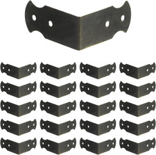 1.6"X0.7"Right Angle Decorative Corner Protector,Iron,20Pcs Bronze