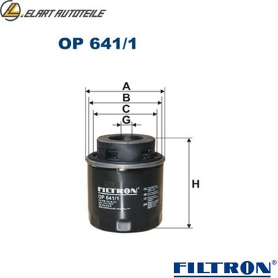 OIL FILTER OP 641/1 FOR VW TIGUAN/VAN TOURAN GOLF/PLUS/Van/VI POLO SCIROCCO/III  