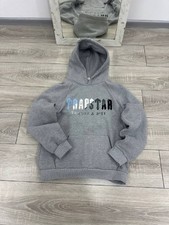 Trapstar Gray Boxy Fit Hoodie Oversized Dril ...
