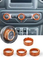 HVAC Climate Control Panel Knob Trim Kit Light Control Switch Cover Air