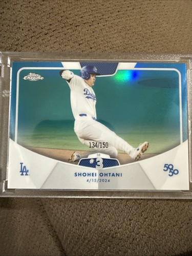 Shohei Ohtani [Blue Refractor] #150 2018 Topps Chrome card