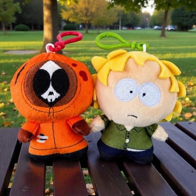 South Park Plush Danglers Set | Dead Kenny & Tweek 4” Bullsitoy