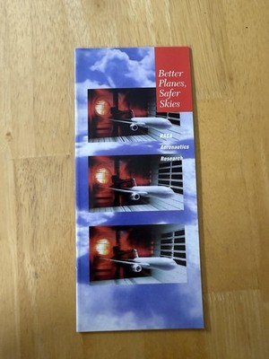 Vintage 1993 Better Planes Safer Skies NASA Aeronautics Research Brochure USA
