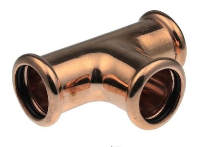 10 x Pegler XPress Water 22 mm Press Fit T-Stücke in Kupfer 38460