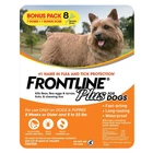 Frontline Plus for Dogs Flea and Tick Small Dog Treatment 5-22 lb, 8 Doses