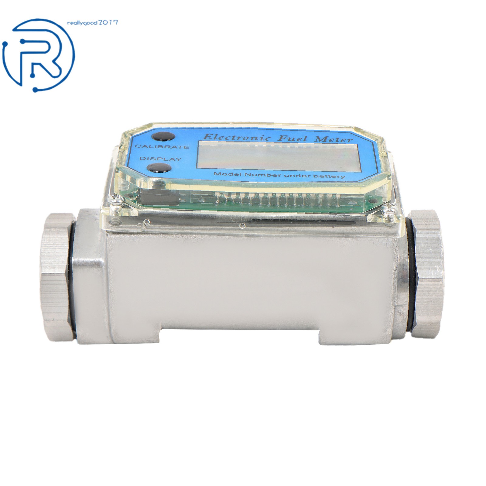 High Precision 1" Digital Flow Meter 2.6-26 GPM for Liquid Flow Measurement