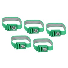 5Pcs ESD Anti Static Wrist Strap 3.5 Inch Adjustable Antistatic Light Green