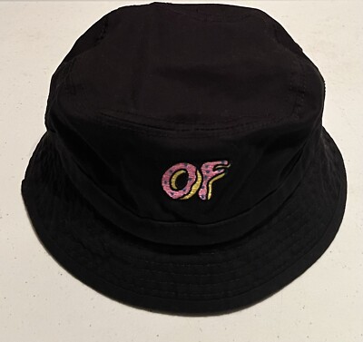 OF Odd Future X Tyler the Creator Donut Black Bucket Hat Cap Adult 100% Cotton