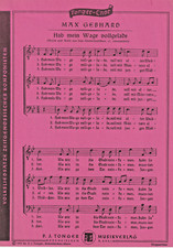 Max Gebhard ~Hab my Wage fullgelade ~ na chór męski