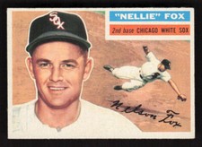 1956 Topps #118 Nellie Fox Gray Back HOF Chicago White Sox EX-EXMINT