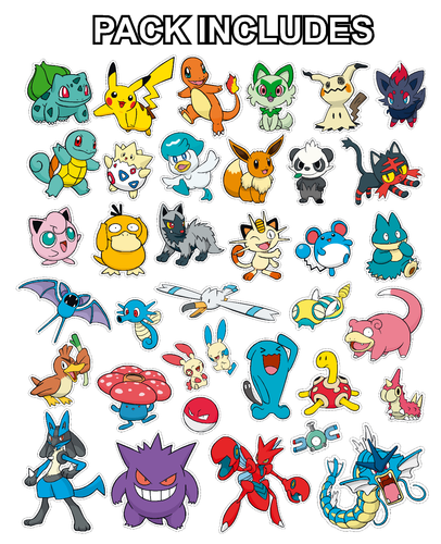 Pokemon multi pack Bedroom Wall Art Stickers - Picture 3 of 4