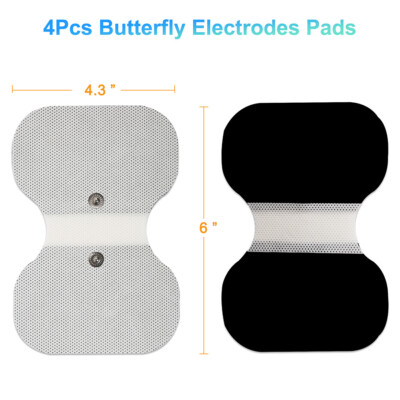 4PCS Unit Pads 4.3''x6'' Electrodes For Tens 7000 EMS 3.5mm snap connector