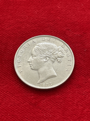 Queen Victoria Half Crown 1883 - UK, Silver - Picture 2 of 4