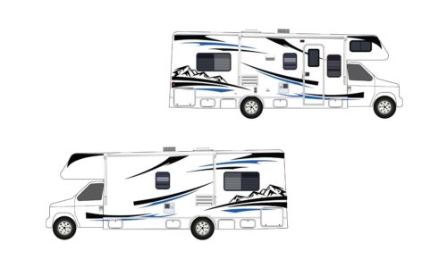 Kit de gráficos de montaña calcomanías adhesivas de vinilo para autocaravana caravana RV remolque - Imagen 2 de 10