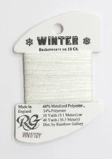 Rainbow Gallery Winter White Metallic White Pearl Needlepoint / Cross stitch