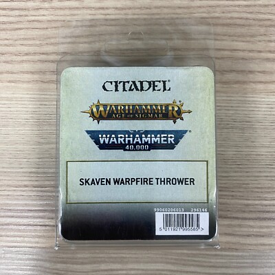 CLASSIC Skaven Warpfeuerwerfer Team Warhammer Age Of Sigmar Fantasy Blister Aos
