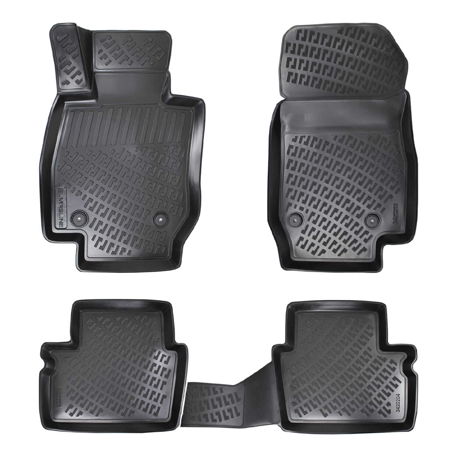 Tapis de sol étanche 4D pour Mazda CX-3 DK anti-saleté en caoutchouc TPE
