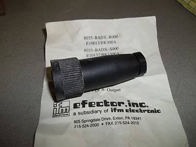 Efector  8035-BADX-R000 IFM Connector Plug E100131BX300A *FREE SHIPPING*