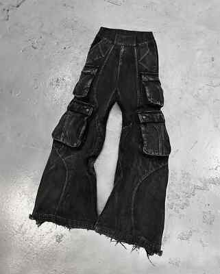 BELVET 即完 Baggy rigid denim black bmm95982_black_xl?pdp.template