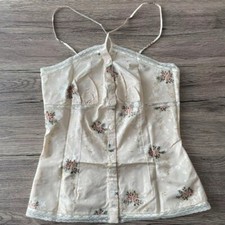 Christian Dior Silk Floral Embroidered Lace Camisole Size F36/US4 New No Tags JP