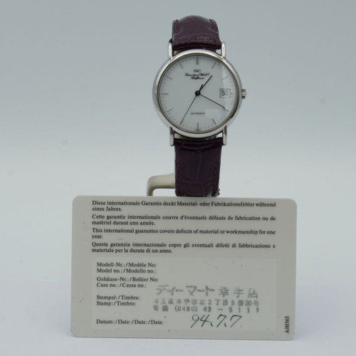 IWC Fino Automatic Men's Watch 34MM 3513 Vintage Steel Top Condition Papiere - Picture 6 of 11