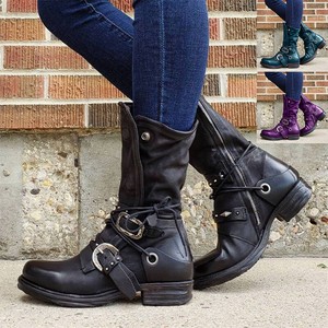 flat moto boots