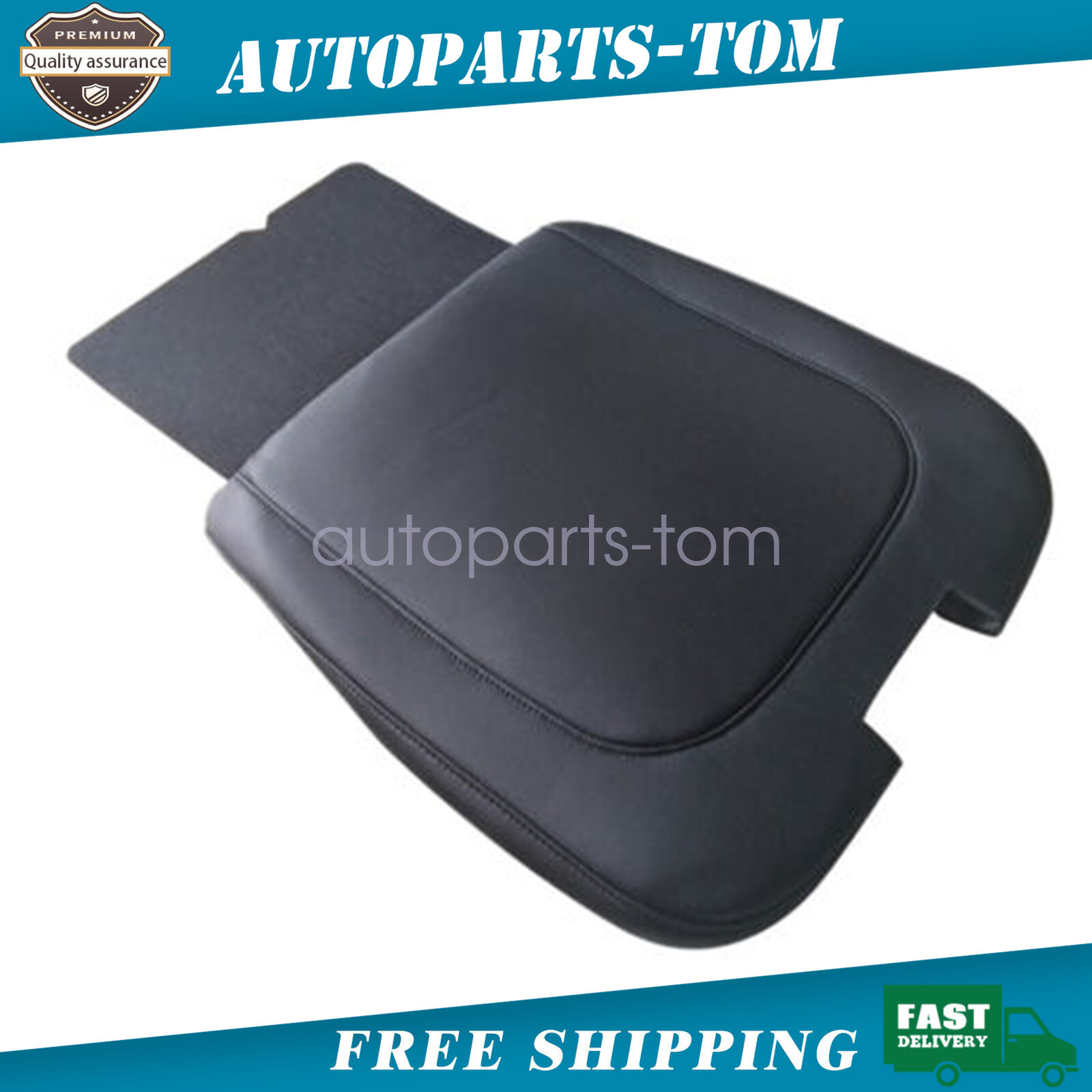Center Console Armrest Bench Jump Seat Leather Cover For Dodge Ram 2014