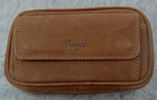 Leder Pfeifentasche Angelo bietet Platz für3 Pfeifen und ihr Zubehör Braun NEU!