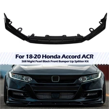 For 2018-2020 Honda Accord Painted Black Pearl ACR Front Bumper Lip Kit Splitter