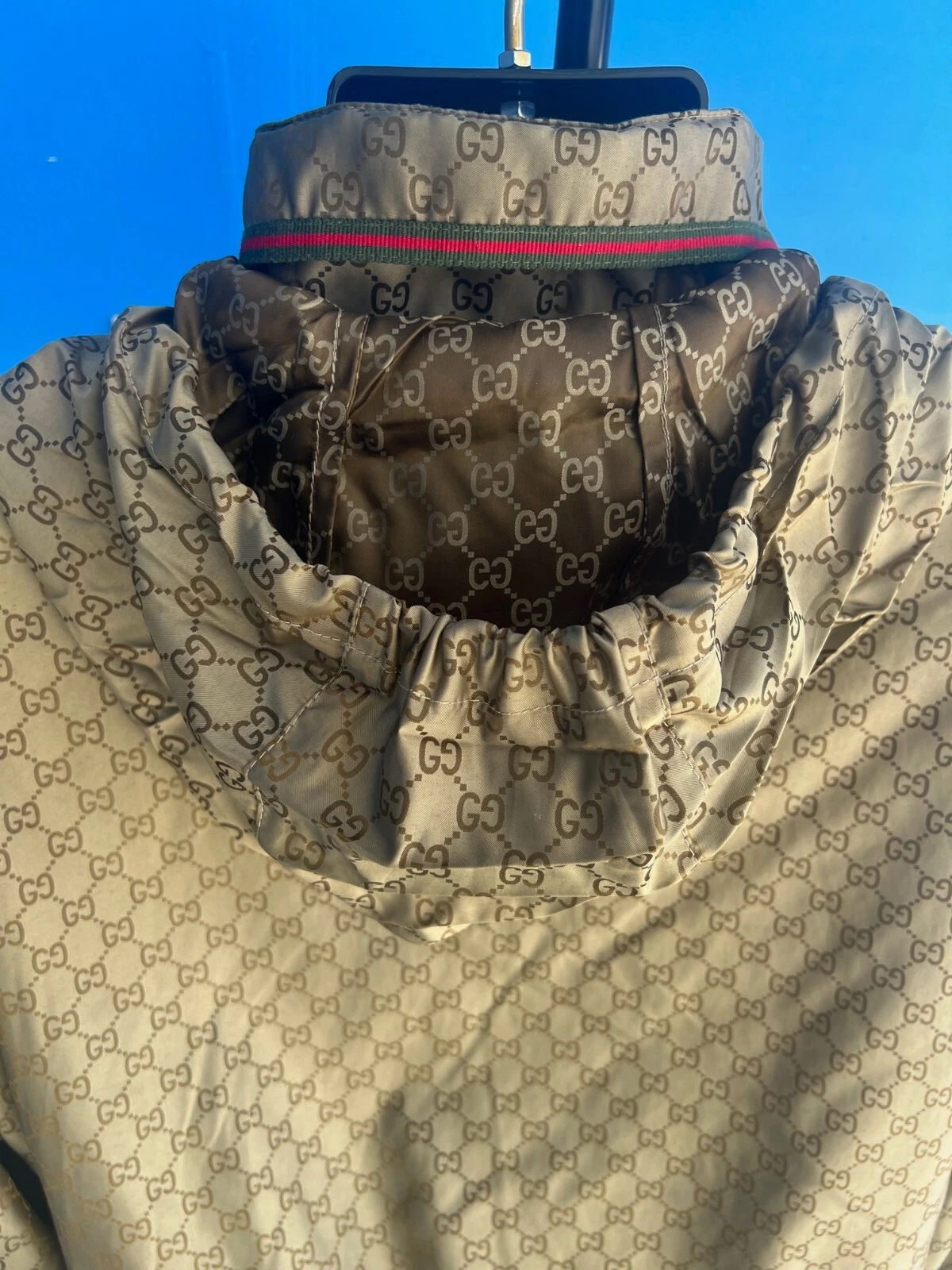 Giacca a vento Gucci edizione limitata da collezione Guccissima GG 56 US L